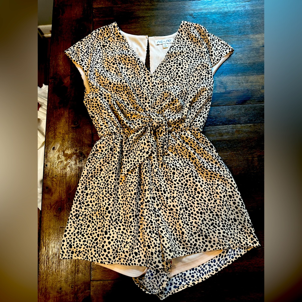 Leopard Print Romper
